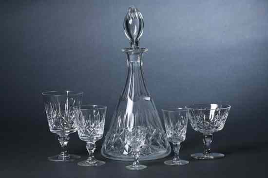 Appraisal: -PIECE THOMAS WEBB CRYSTAL STEMWARE SERVICE ''Kingswinford'' pattern Including nine