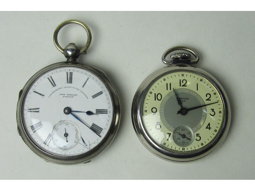 Appraisal: Lot comprising silver pocket watch by John Forrest and a