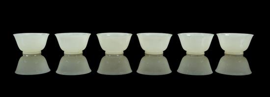 Appraisal: Sale Lot A Set of Six Jade Cups each of