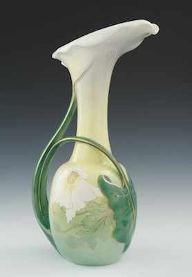 Appraisal: An Impressive Art Nouveau Luneville Vase The lily design vase