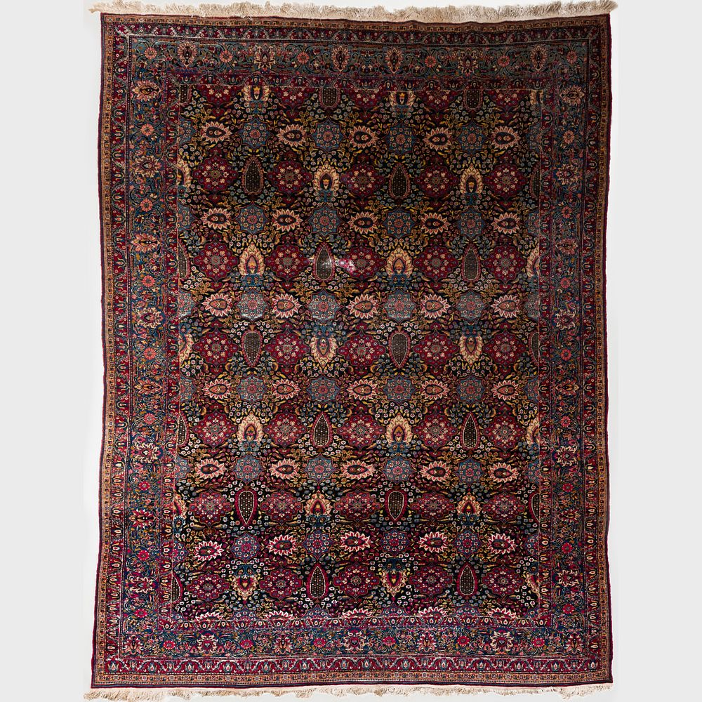 Appraisal: Persian Isfahan Carpet ft in x ft in Property from