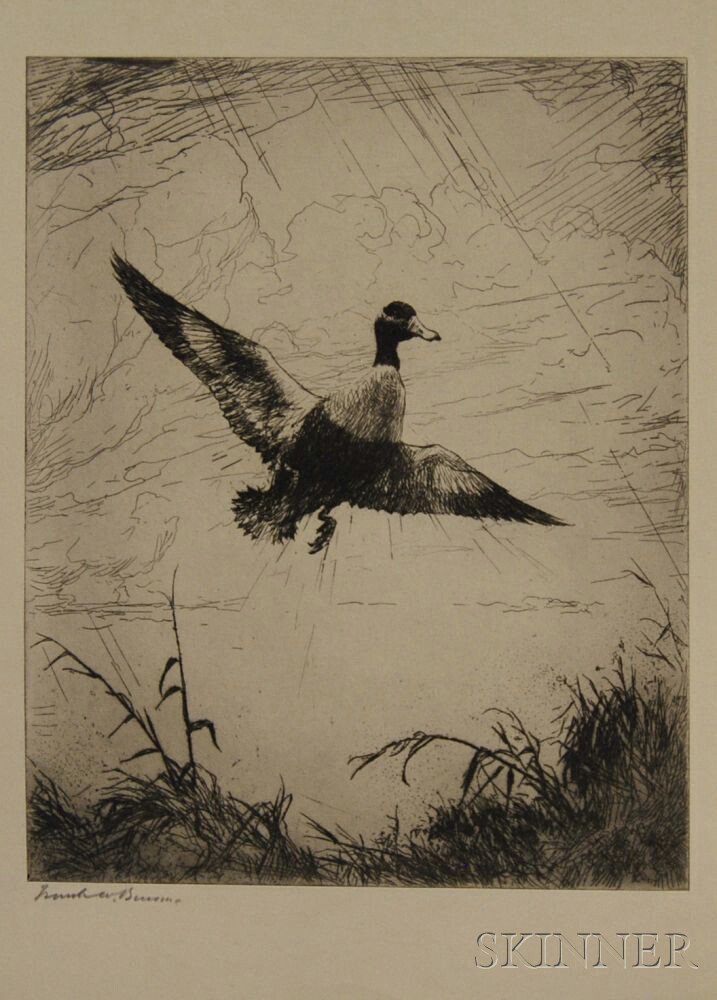 Appraisal: Frank Weston Benson American - Shoveller Drake published state of