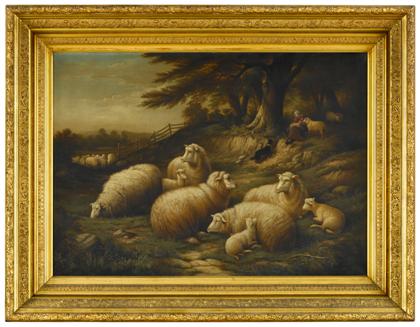 Appraisal: Susan C Waters - sheep in a field