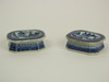 Appraisal: MASTER SALTS - Pair of th C Canton footed master