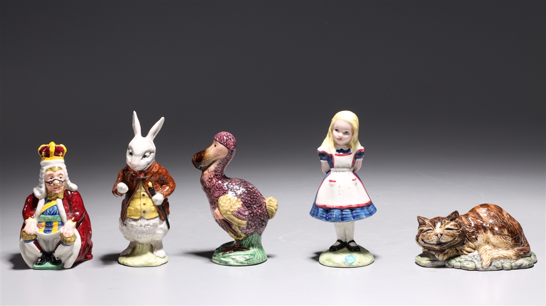 Appraisal: Large group of eleven Royal Doulton Alice in Wonderland porcelain