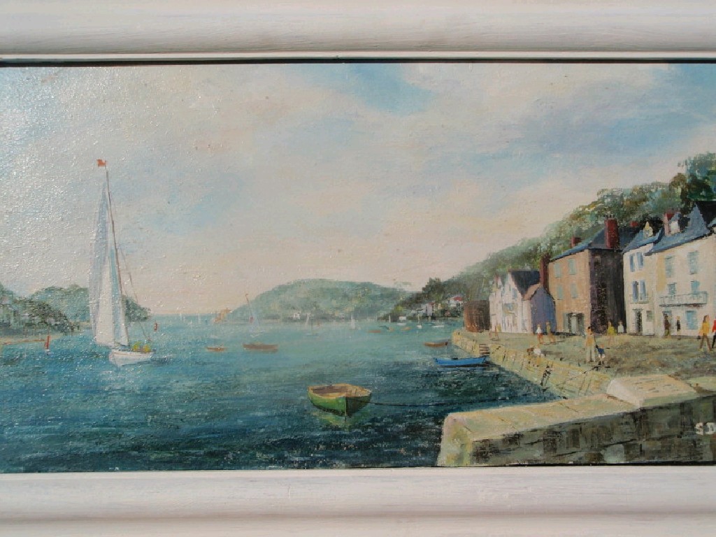 Appraisal: S Doulton Bradford artist Bayard's Cove Dartmouth oil on panel