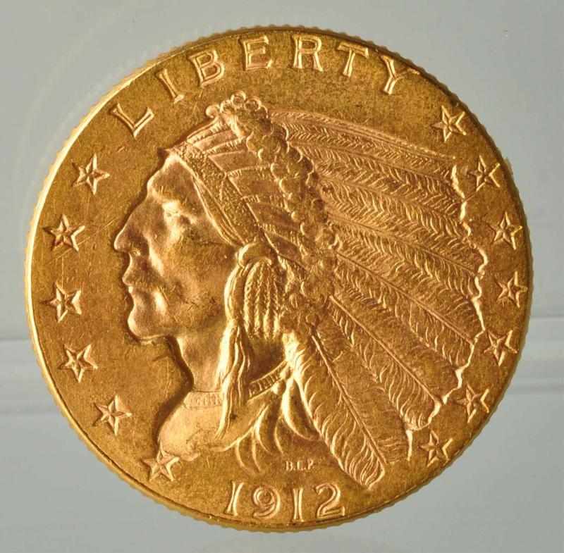 Appraisal: Gold Indian Quarter Eagle AU