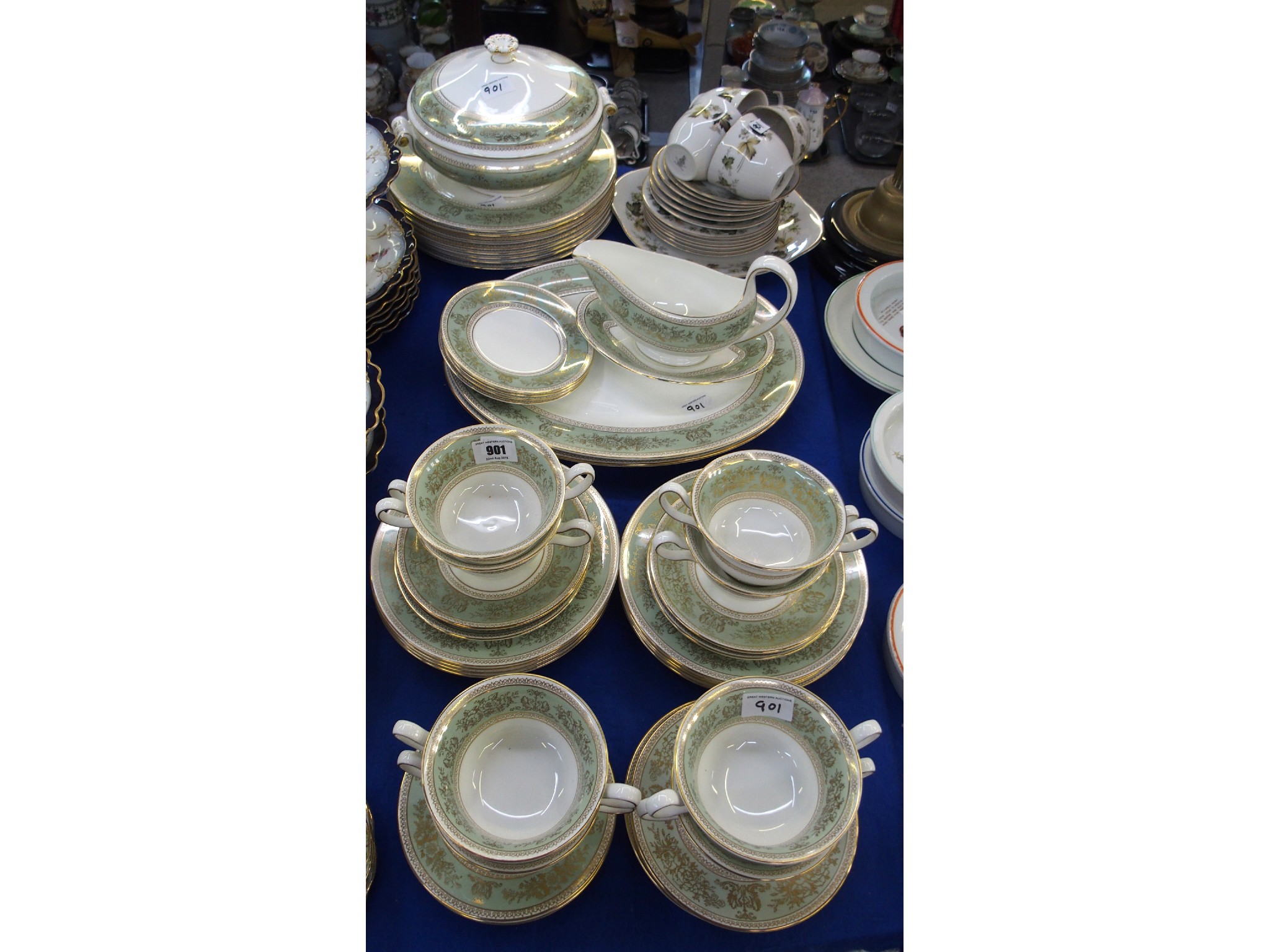 Appraisal: Wedgwood partial dinner service and a Royal Doulton partial tea