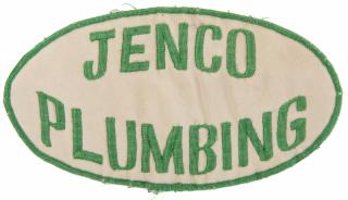 Appraisal: Jennings Larry Jenco Plumbing Work Shirt Patch Lake Tahoe Calif