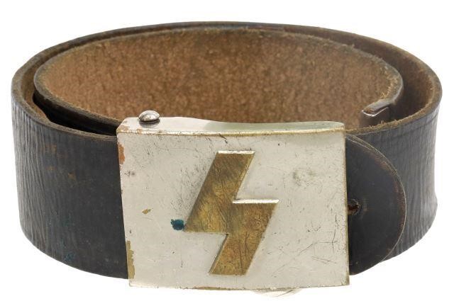 Appraisal: Hitler Youth Deutcher Jungvolk belt with lightning bolt buckle adjustable