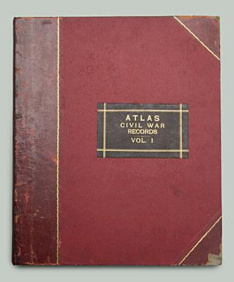 Appraisal: Civil War atlas compiled by Calvin D Cowles U S