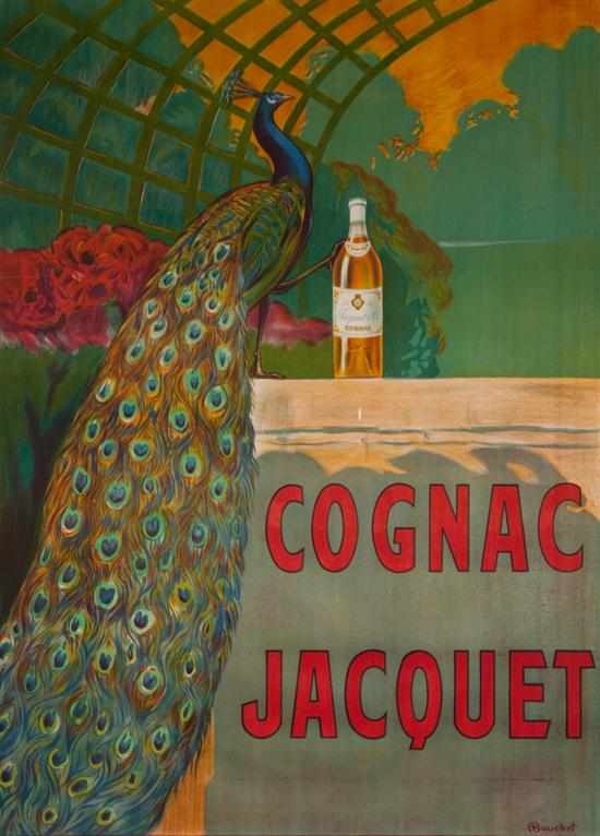 Appraisal: Camille Bouchet French - ''Cognac Jacquet'' color lithographic advertising poster