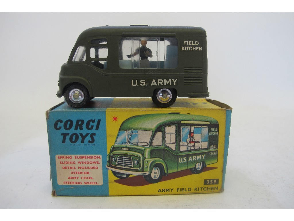 Appraisal: A boxed Corgi U S Army Field Kitchen no complete