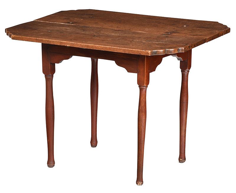 Appraisal: New England Queen Anne Maple Tavern Table late th century