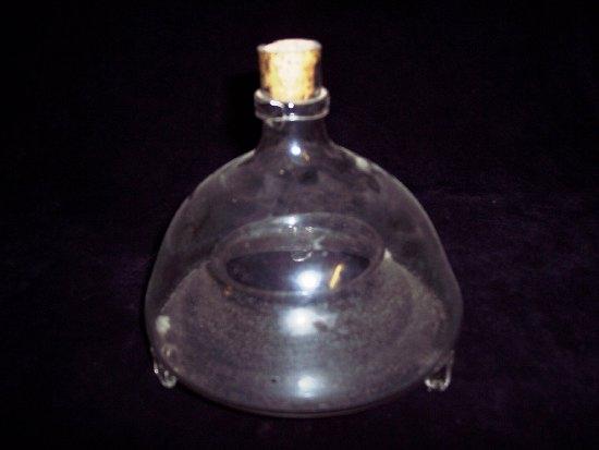 Appraisal: A th Century dome shaped blown glass fly trap with