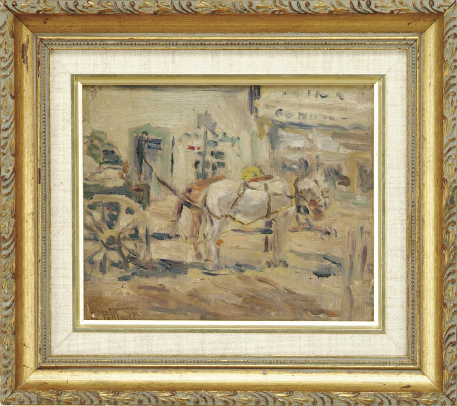 Appraisal: EDWARD HENRY POTTHAST American - THE HORSE CART Oil on