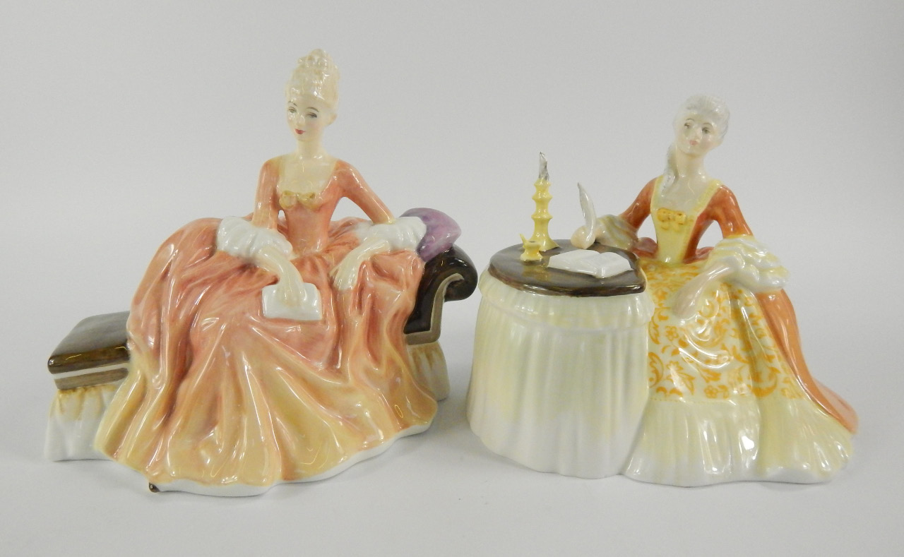 Appraisal: Two Royal Doulton figures of Reverie HN and Meditation HN