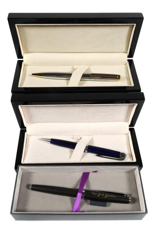 Appraisal: WATERFORD MARQUIS NEW YORK YANKEES PENSThree pens by Waterford Writing