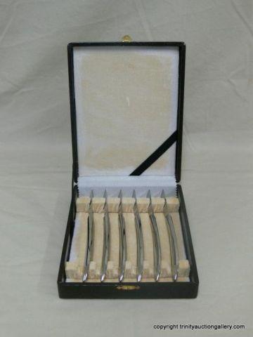 Appraisal: Samurai Stainless Steel Steak Knife Set Mid century modern style