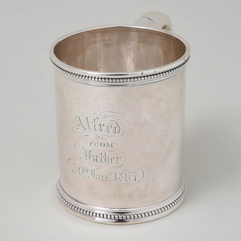 Appraisal: Tiffany Co Silver Mug Marked 'Sterling' and ' - '