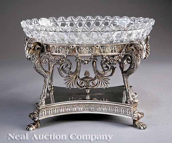 Appraisal: An Elkington Co Silverplate Centerpiece in the Empire Taste date