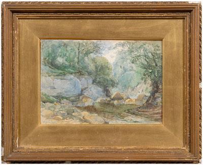 Appraisal: H Longley Lander watercolor Henry Longley Lander British late th