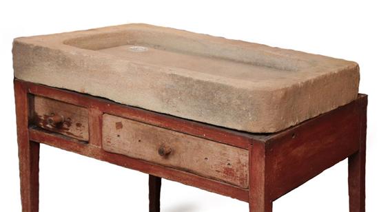 Appraisal: MAKE-DO SINK American th century mixed woods An early th-century