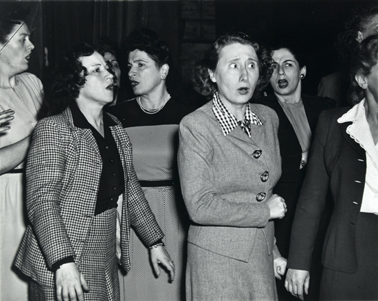 Appraisal: WEEGEE - Rehearsal at the Metropolitan Opera House Company Silver