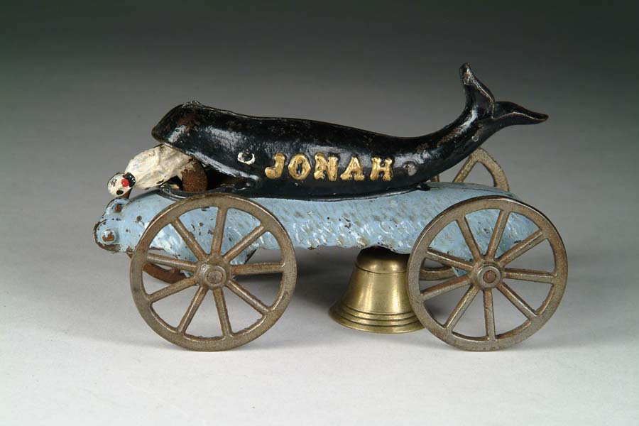 Appraisal: JONAH AND THE WHALE BELL TOY Manufactured by N N