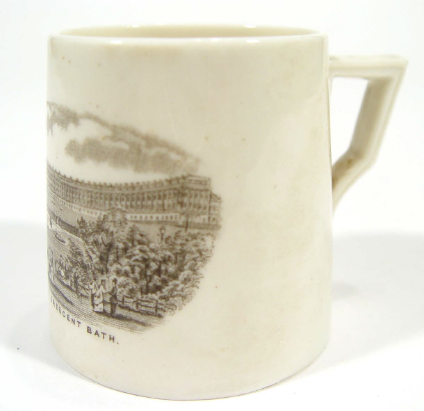 Appraisal: Goss china tankard printed with a scene of 'The Royal