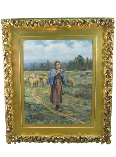 Appraisal: DANIEL RIDGWAY KNIGHT Philadelphia Pa - Watercolor on paper The