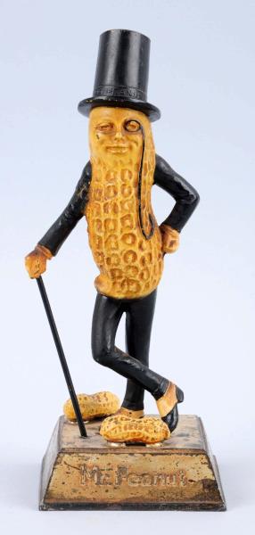 Appraisal: Metal Mr Peanut Figure This Mr Peanut figure has moderate