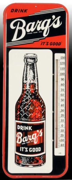 Appraisal: Barq's Tin Thermometer Description Circa s to s Very bright