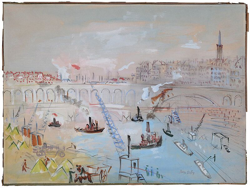 Appraisal: Jean Dufy French - Paris Viaduc Du Point-Du-Jour B signed