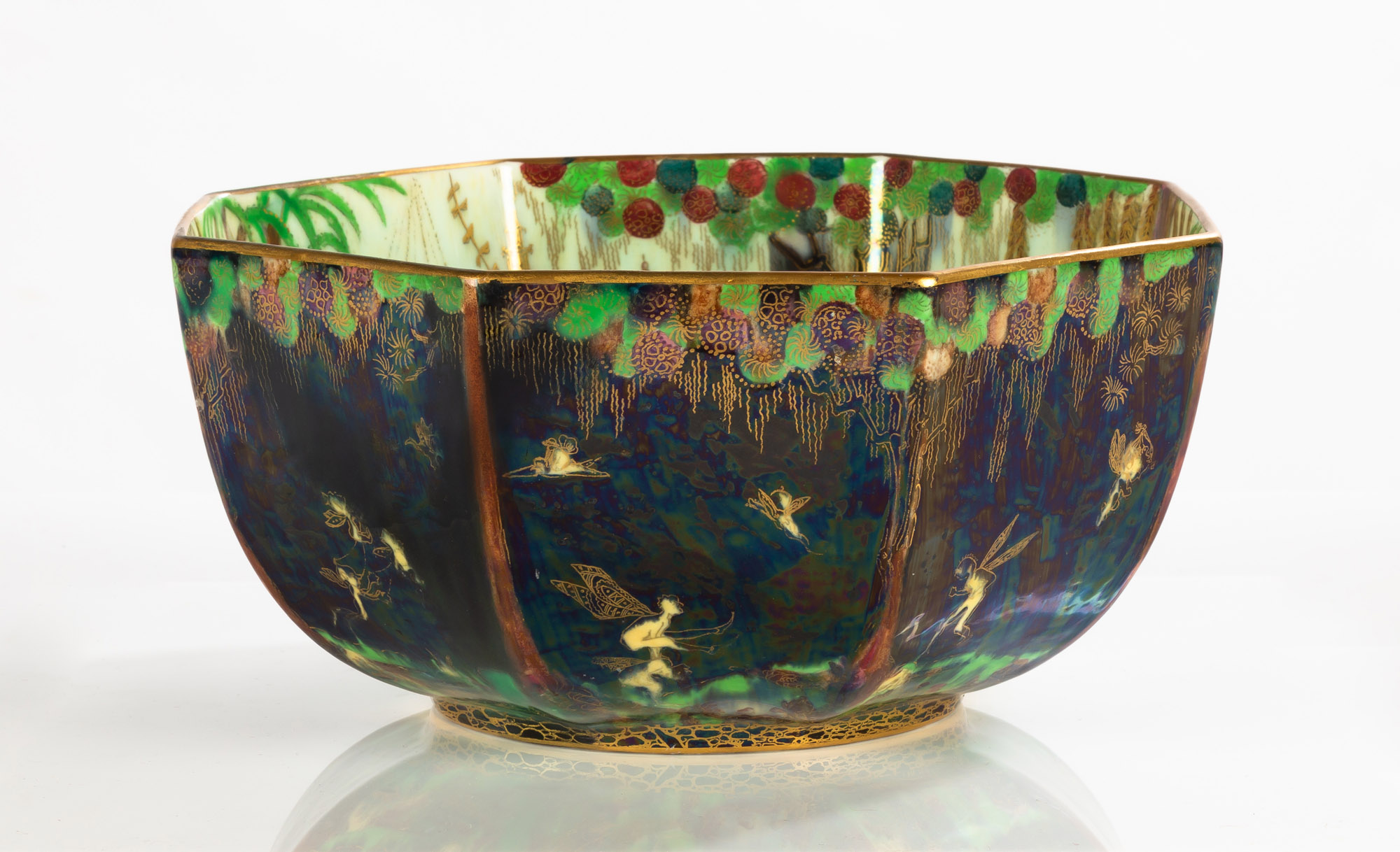 Appraisal: WEDGWOOD FAIRYLAND LUSTRE BOWL Signed 'Wedgwood England' and numbered