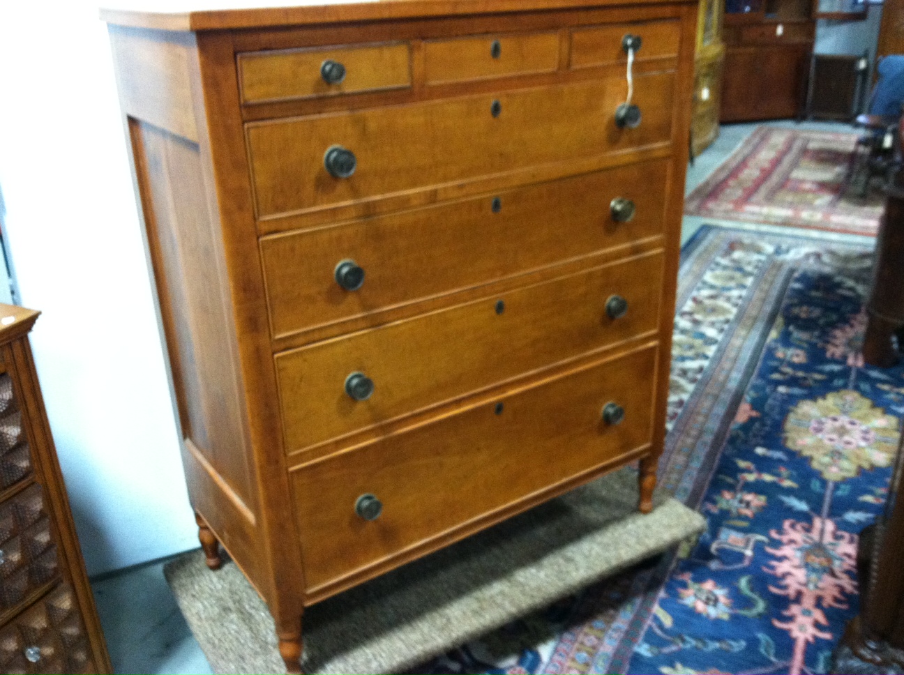 Appraisal: CHEST OF DRAWERS American first half th century cherry and