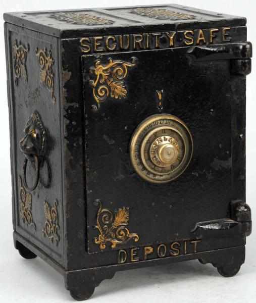 Appraisal: Cast Iron Security Safe Deposit Still Bank Circa Manufactured by