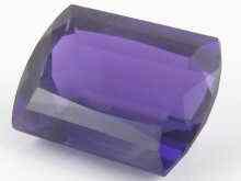 Appraisal: A loose polished amethyst measuring approx x x deep approx