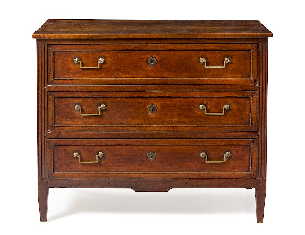 Appraisal: A Directoire Beechwood Commode A Directoire Beechwood Commode Circa the