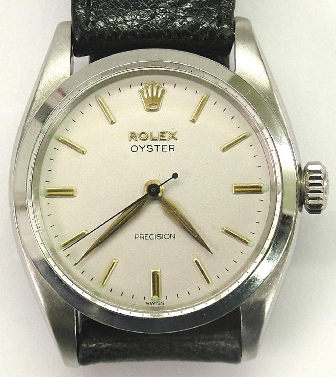 Appraisal: Rolex Oyster Precision 's stainless steel gentleman's wristwatch the clean