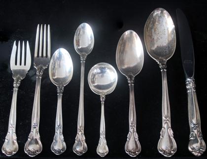 Appraisal: Partial sterling silver flatware service gorham providence ri late th