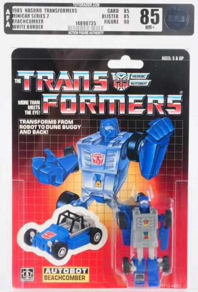 Appraisal: Transformers Beachcomber AFA Early transformer in superb carded and graded