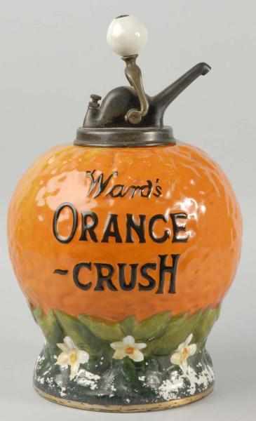 Appraisal: Ceramic Ward's Orange Crush Syrup Dispenser Description s Large oversized