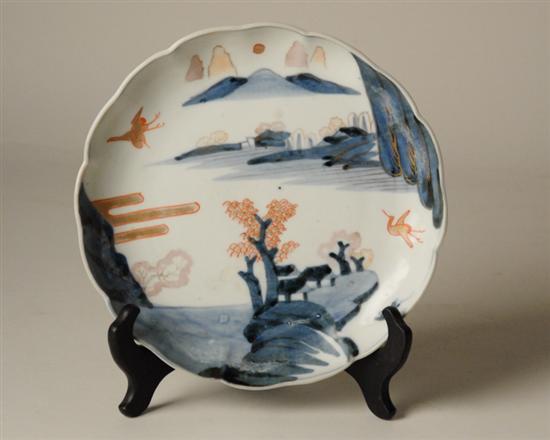 Appraisal: A th C Imari Shallow Dish having a landscape with