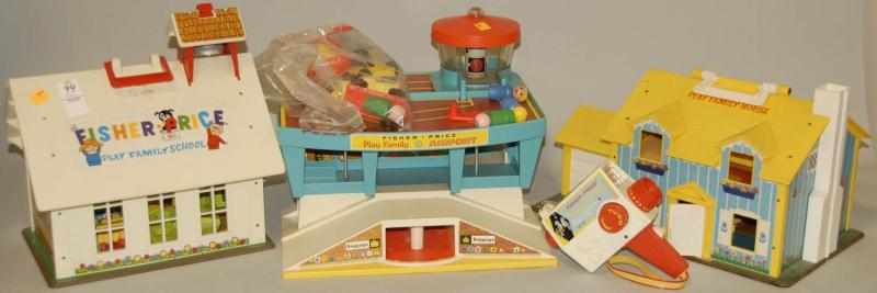 Appraisal: Lot of Four Fisher Price Toys Includes one school house