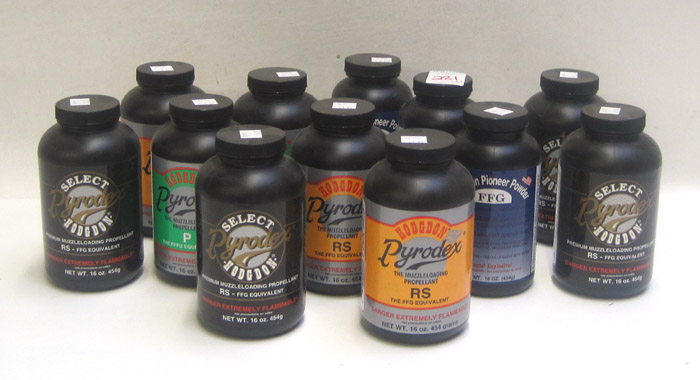 Appraisal: TWELVE POUNDS OF BLACK POWDER SUBSTITUTE oz Hodgdon Select Pyrodex