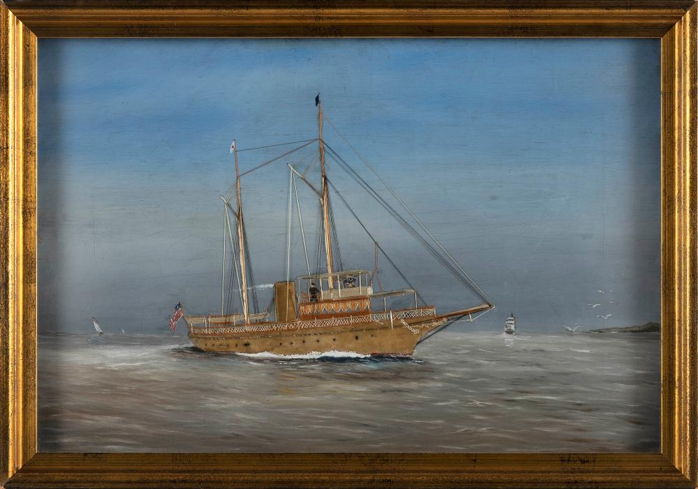 Appraisal: THOMAS WILLIS NEW YORK DENMARK - AN AMERICAN STEAM YACHT