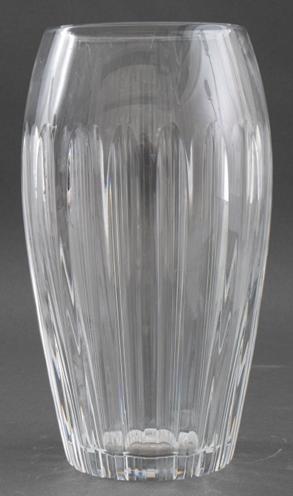 Appraisal: BACCARAT ACROPOLE CLEAR CRYSTAL CUT VASE Acropole by Baccarat clear