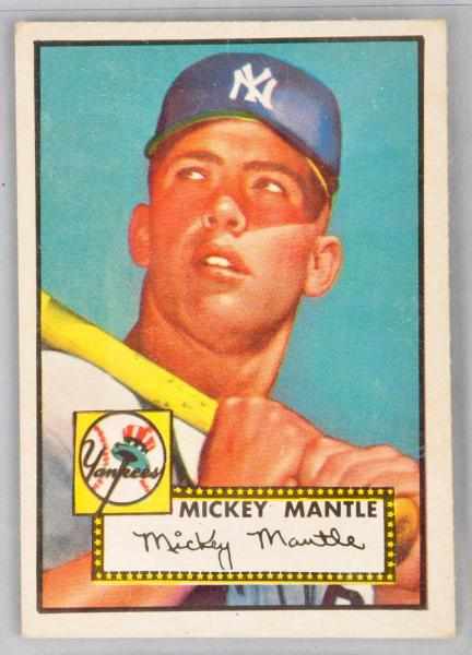 Appraisal: Topps Mickey Mantle Rookie Card Description Beautiful example with great