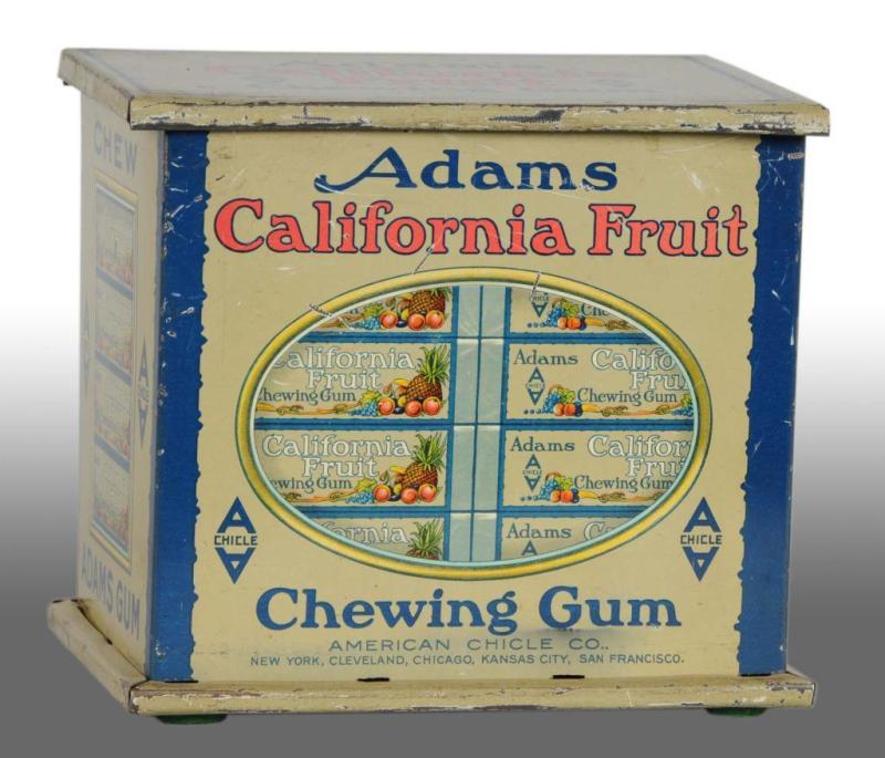 Appraisal: Adams California Fruit Gum Tin Description Scratches to surface and